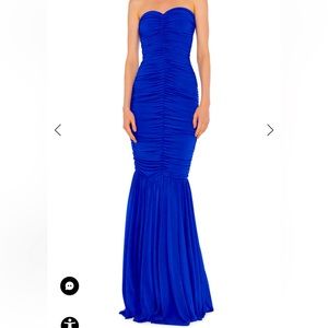 Norma Kamali Strapless Fishtail Gown
